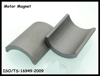 Magneti su misura del motore della ferrite del tergicristallo del magnete di segmento della ferrite di IATF 16949