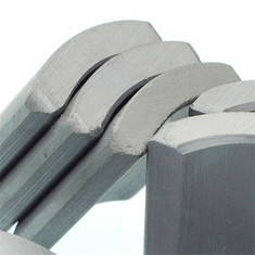 Grande strato Y10T di segmento del magnete della ferrite del motore unito di Mag Ferrite Arc Magnet Fan
